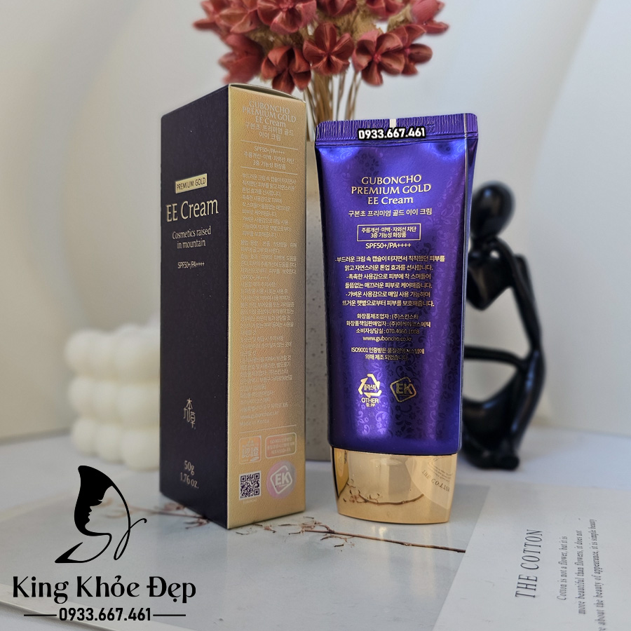 Kem Chống Nắng Guboncho Premium Gold EE Cream 50ml – Bảo Vệ Da Toàn Diện, Dưỡng Sáng Mịn Tự Nhiên