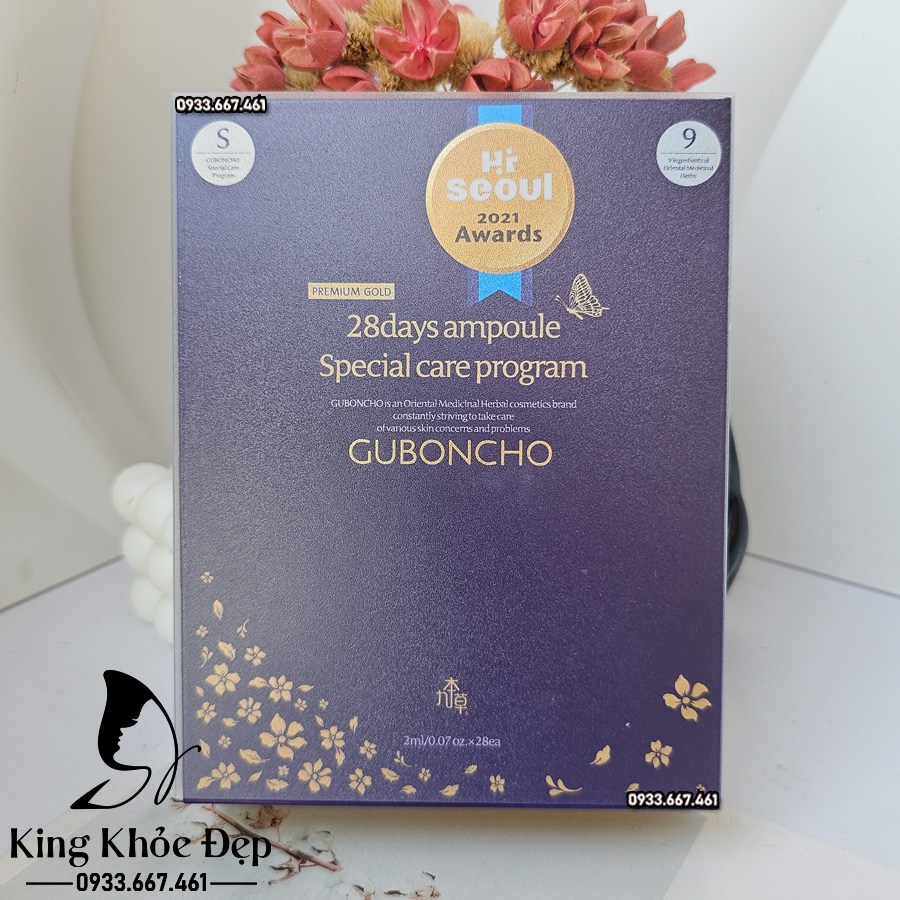 Tế Bào Gốc Guboncho 28 Days Ampoule Special Care Program – Liệu Trình Dưỡng Da Chuyên Sâu Trong 28 Ngày