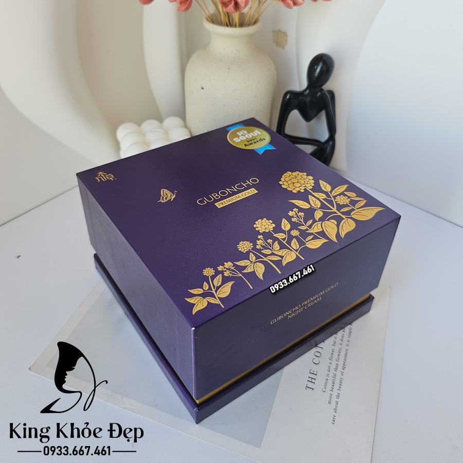 Kem Ban Đêm Guboncho Premium Gold Night Cream 120g – Phục Hồi Sâu, Tái Tạo Da Trong Giấc Ngủ